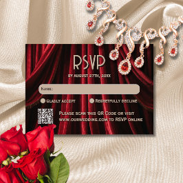 Hollywood Movie Red Carpet Premiere Wedding RSVP Karte
