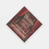Hollywood Movie Red Carpet Premiere Wedding Serviette (Ecke)