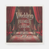 Hollywood Movie Red Carpet Premiere Wedding Serviette (Vorderseite)