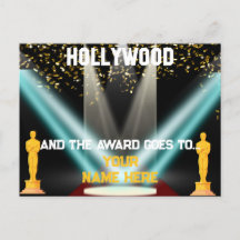 Hollywood Personalisiert Postcard