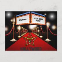 Hollywood Personalisiert Postcard