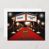 Hollywood Personalisiert Postcard Postkarte (Vorne/Hinten)