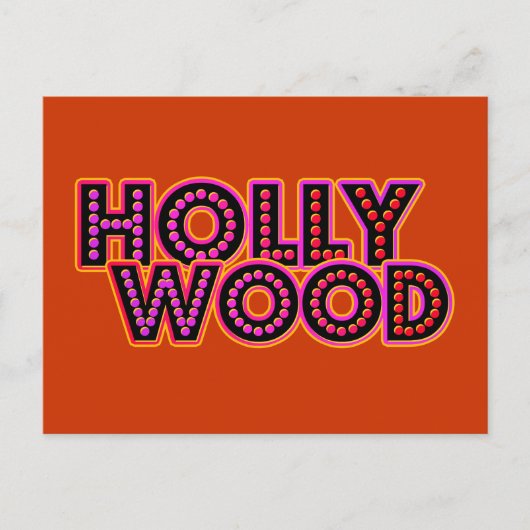 Hollywood Postkarte (Vorderseite)