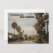 Hollywood Postkarte (Vorne/Hinten)