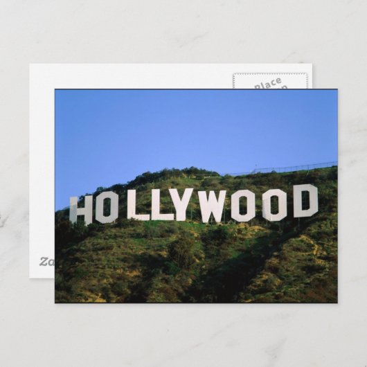 HOLLYWOOD POSTKARTE (Vorne/Hinten)