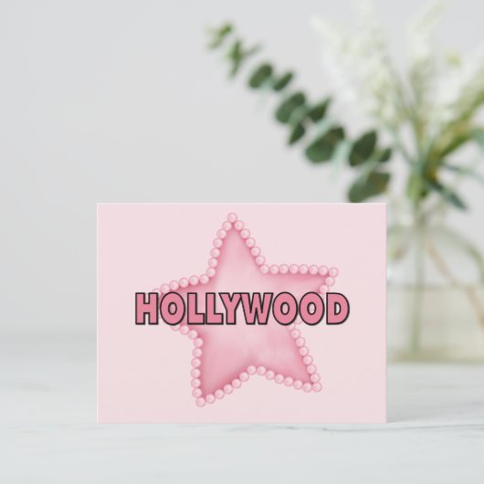 Hollywood Postkarte (Stehend Vorderseite)