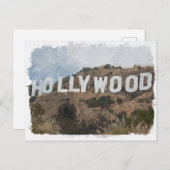 Hollywood Postkarte (Vorne/Hinten)