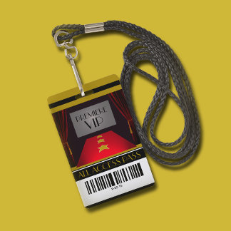 Hollywood Premiere VIP Geburtstagsparty Einladung Ausweis