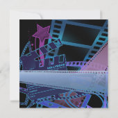 Hollywood Prom Einladungen (Rückseite)