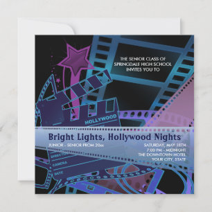 Hollywood Prom Einladungen