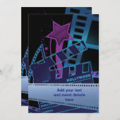 Hollywood Prom Template Einladung (Vorne/Hinten)