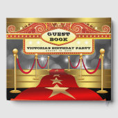 Hollywood Red Carpet Birthday Party Gästebuch (Rückseite)