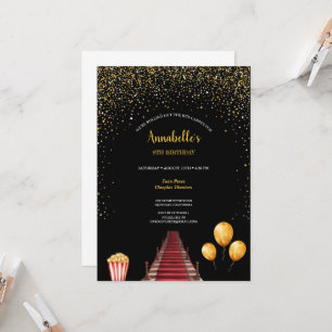 Hollywood Red Carpet Geburtstagsparty Einladung
