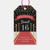 Hollywood Red Carpet Personalisiert Vielen Dank Geschenkanhänger (Vorderseite)