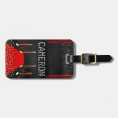 Hollywood Red Carpet VIP Individuelle Name Gepäckanhänger (Vorderseite horizontal)