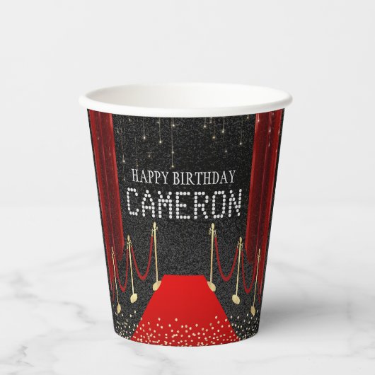 Hollywood Red Carpet VIP Party Pappbecher (Vorderseite)