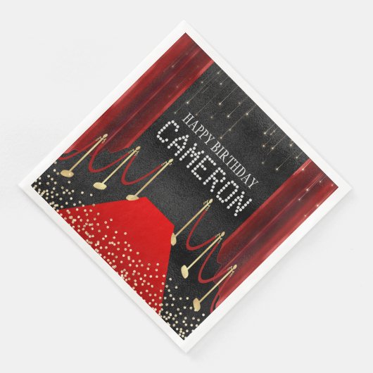 Hollywood Red Carpet VIP Party Serviette (Ecke)