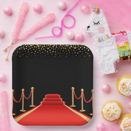 Hollywood Red Tepet Party Teller (Party)