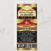 Hollywood Red Tepet Ticket-Party Einladungen (Vorderseite)