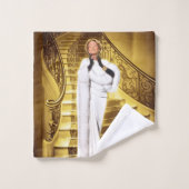 Hollywood Regency Silent Movie Diva Badhandtuch Set (Waschlappen)