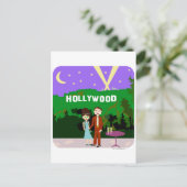 Hollywood Romance Postkarte (Stehend Vorderseite)