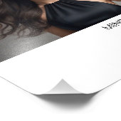 Hollywood Schauspielerin Landscape Headshot Fotodruck (Ecke)