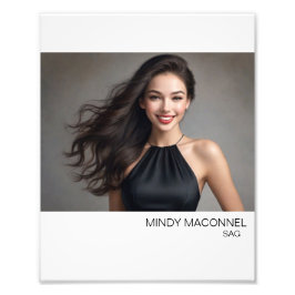 Hollywood Schauspielerin Landscape Headshot Fotodruck