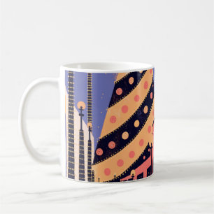 Hollywood-Schriftzug Los Angeles Weihnachtsposter Kaffeetasse