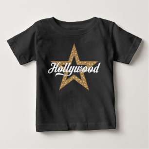 Hollywood Script mit Star (White Type) Baby T-Shi T-shirt