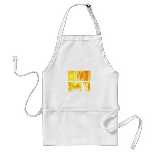 "Hollywood Sommer" Gelb Orange Buchstabe Schürze