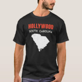 Hollywood South Carolina USA State America Travel T-Shirt (Vorderseite)