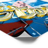 Hollywood Star Lanes auf der historischen Route 66 Poster (Ecke)