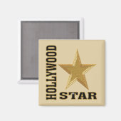 Hollywood Star Magnet (Vorderseite/Rückseite)