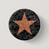 Hollywood Star Personalisiert Button (Vorderseite)