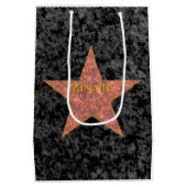 Hollywood Star Personalisiert Mittlere Geschenktüte (Rückseite)