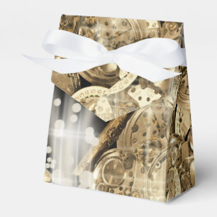 Hollywood-Stare steampunk Goldschwarzes Geschenkschachtel