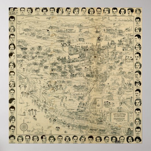 Hollywood Starland 1937 Poster (Vorne)