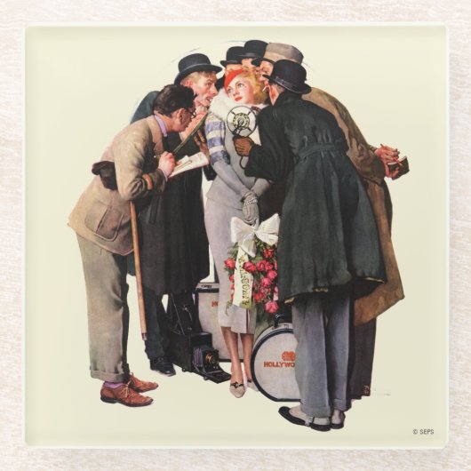 Hollywood Starlet Glasuntersetzer (Vorderseite)