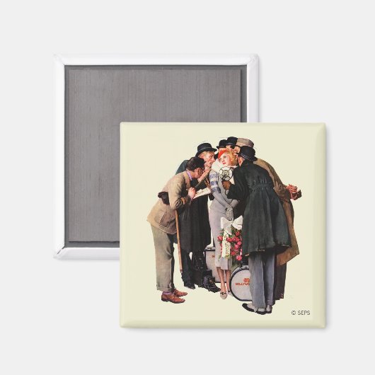 Hollywood Starlet Magnet (Vorderseite/Rückseite)