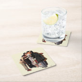 Hollywood-Starlet Rechteckiger Pappuntersetzer (Vor Ort)