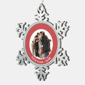 Hollywood Starlet Schneeflocken Zinn-Ornament (Rechts)