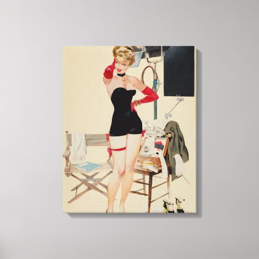 Hollywood Starlet von Fritz Willis Leinwanddruck (Vorderseite)