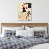 Hollywood Starlet von Fritz Willis Leinwanddruck (Insitu (Schlafzimmer))