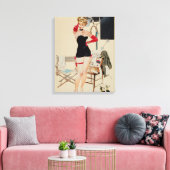 Hollywood Starlet von Fritz Willis Leinwanddruck (Insitu (Wohnzimmer))