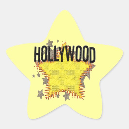 Hollywood Sticker! Stern-Aufkleber (Vorderseite)