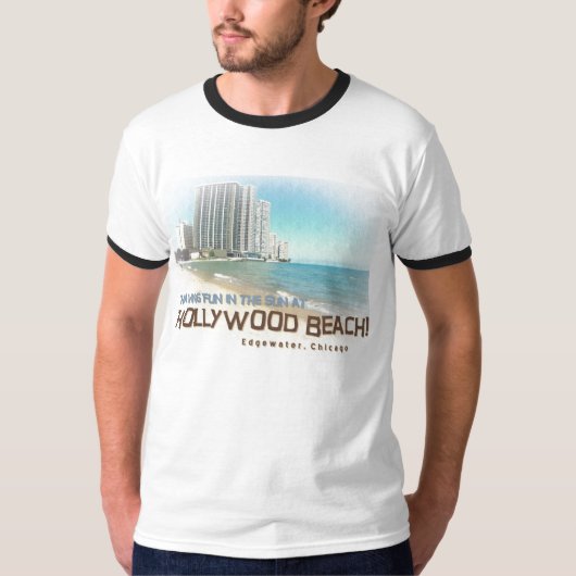 Hollywood-Strand T-Shirt (Vorderseite)