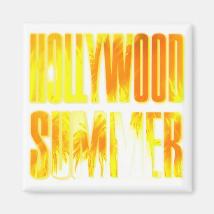 "Hollywood Summer" Gelb-Orange Letter Magnet