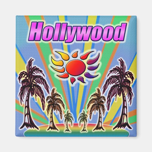 Hollywood Summer Liebe Magnet (Vorne)
