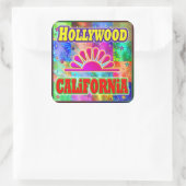 Hollywood Sun & Palms Aufkleber (Tasche)