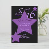 Hollywood Super Star Einladung individuell gestalt (Stehend Vorderseite)